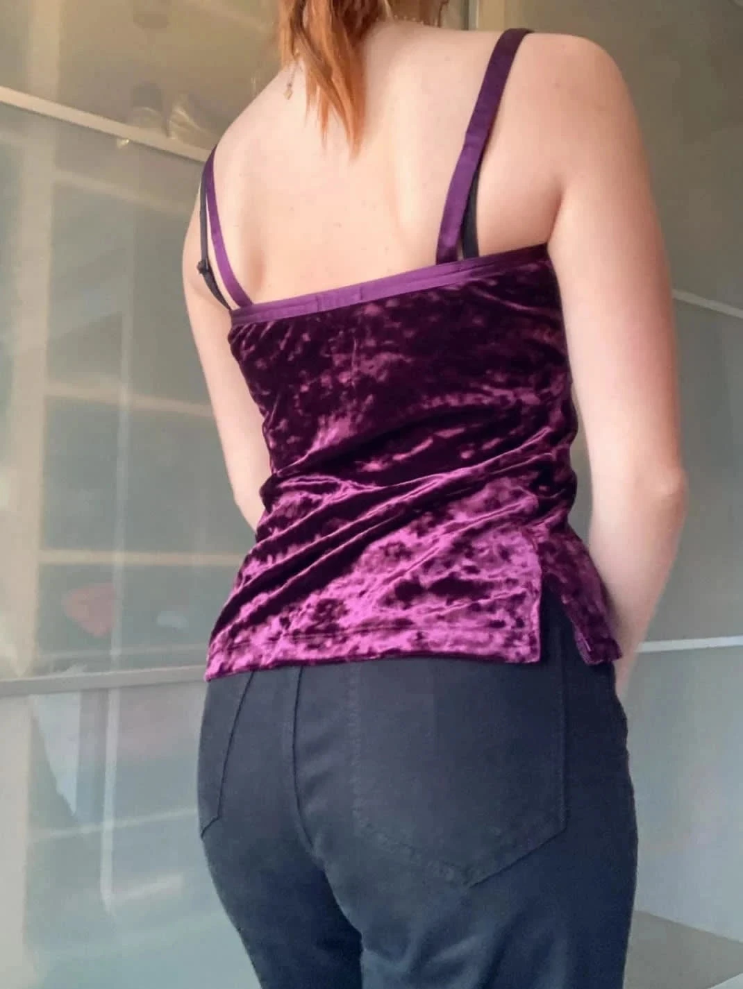 Top velours mango – photo 9